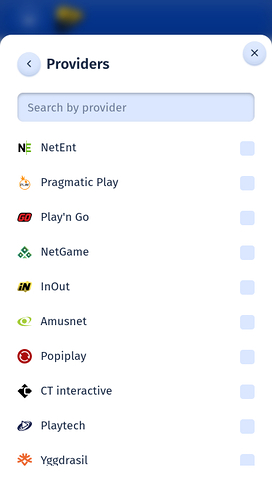 Spin City Casino Mobile Game Developers