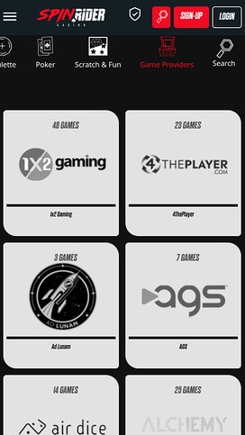 Spin Rider Casino Mobile Game Developers