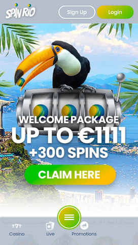Spin Rio Casino Mobile Homepage