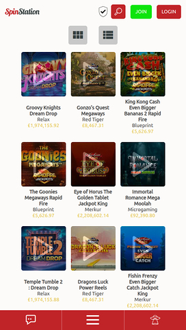 Spin Station Casino Mobile Jackpot