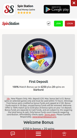 Spin Station Casino Mobile Promotions