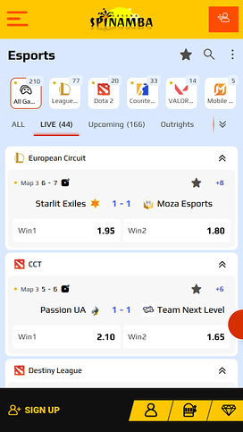 Spinamba Casino Mobile Esports