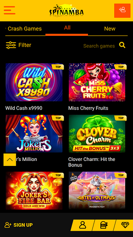 Spinamba Casino Mobile Games