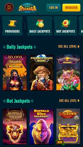 Spinanga Casino Mobile Jackpot