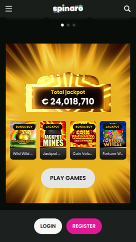 Spinaro Casino Mobile Jackpot