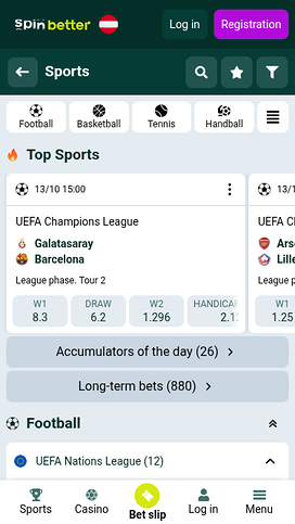 SpinBetter Casino Mobile Sports