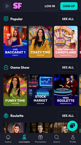  Spinfever Casino Mobile Live Dealer