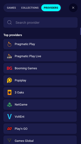 Desarrolladores de juegos móviles de Spinjo Casino