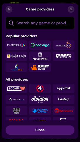 Spinmama Casino Mobile Game Developers