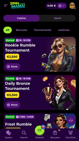 Spinmama Casino Mobile Promotions