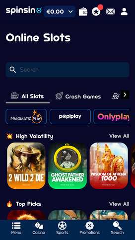 Spinsino Casino Mobile Game Developers