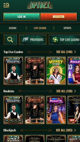 Spybet Casino Mobile Live Dealer 