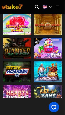 Juegos móviles de Stake7 Casino