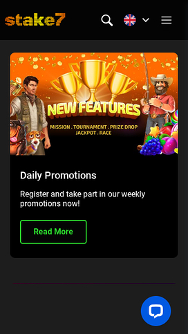 Promociones móviles de Stake7 Casino