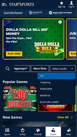 StarSports Casino Game Developers Mobile