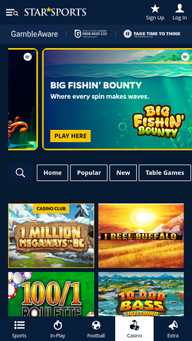 StarSports Casino Games Mobile