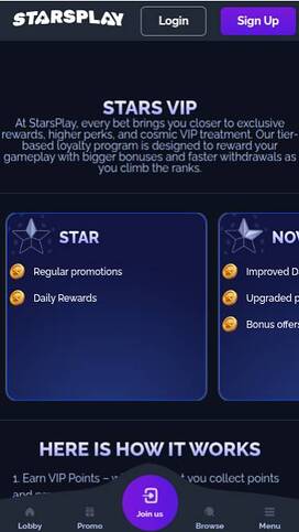 StarsPlay VIP Program