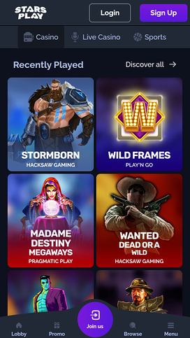 StarsPlay Casino Games