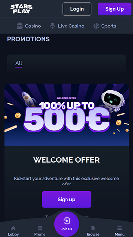 StarsPlay Casino Promotions