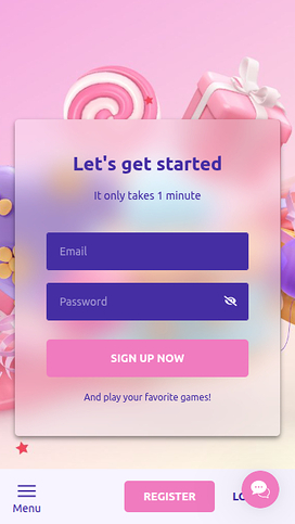 Sugar Casino Mobile Homepage