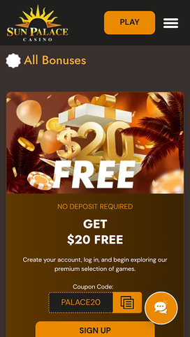 Promociones móviles del Casino Sun Palace