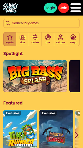 Sunny Wins Mobile Games