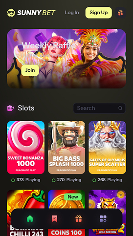 Juegos móviles de casino SunnyBet