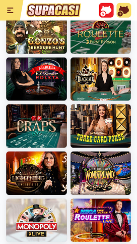 Supacasi Casino Mobile Live Dealer