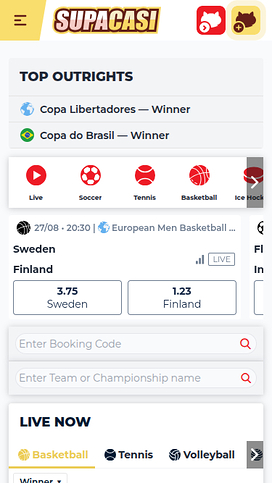 Supacasi Casino Mobile Sports