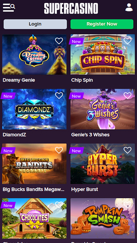 SuperCasino Mobile Games