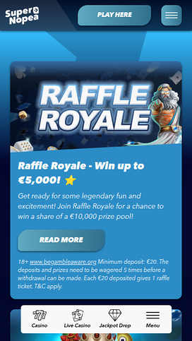 SuperNopea Casino Mobile Promotions