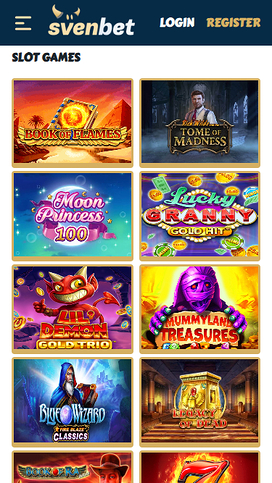 Svenbet Casino Mobile Games