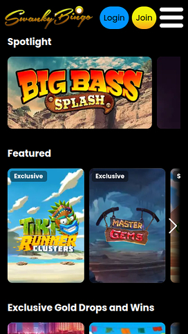 Swanky Bingo Mobile Games