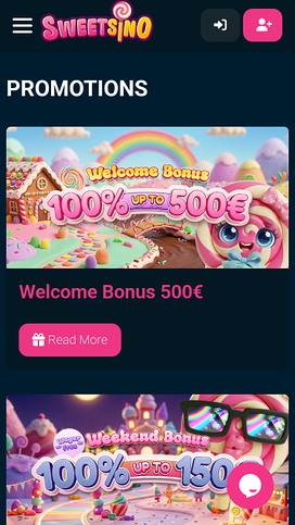Sweetsino Promotions Mobile Screenshot