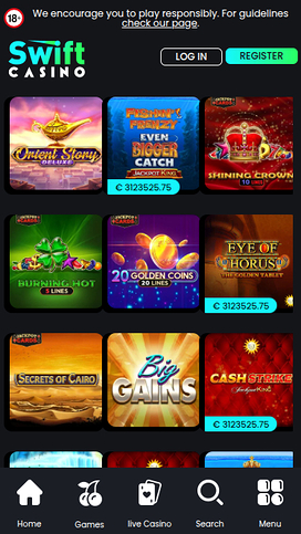 Swift Casino mobil jackpott