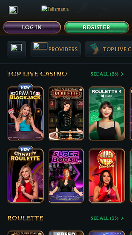 Talismania Casino Mobile Live Dealer