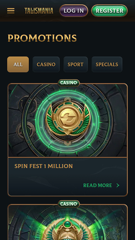 Talismania Casino Mobile Promotions