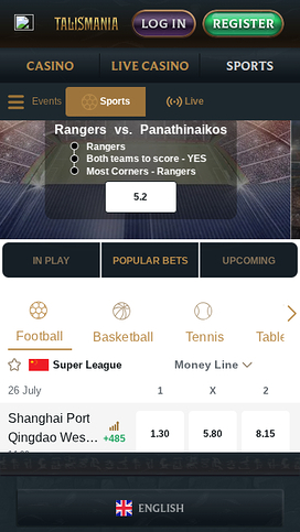Talismania Casino Mobile Sports
