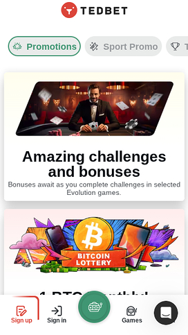 TedBet Casino Mobile Promotions