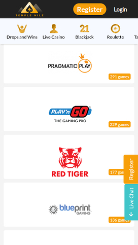 Temple Nile Casino Mobile Game Developers