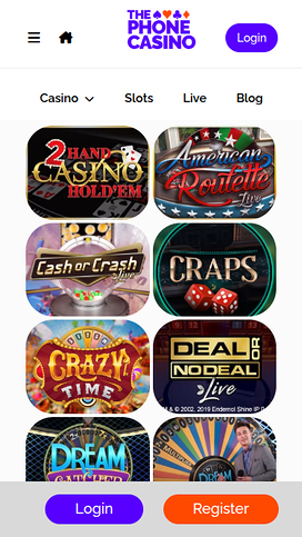 The Phone Casino Mobile Live Dealer