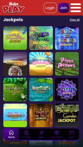 The Sun Play Casino Mobile Jackpot