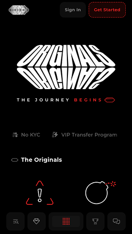 TheOriginals Casino Mobile Homepage