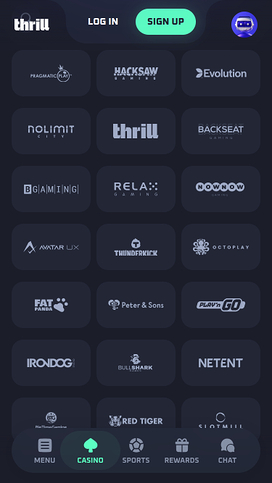 Thrill Casino Mobile Game Developers