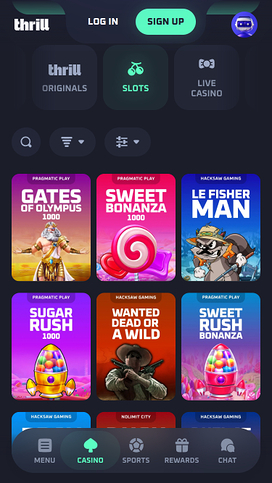 Thrill Casino Mobile Games