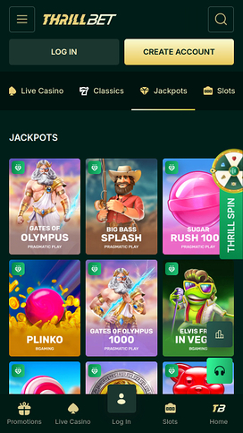 Thrillbet Casino Mobile Jackpot