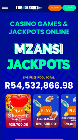 Thunderbolt Casino Mobile Jackpot
