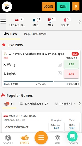 TigerGaming Casino Mobile Sports