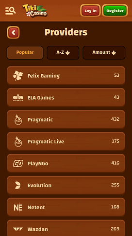 Tiki Casino Mobile Game Developers