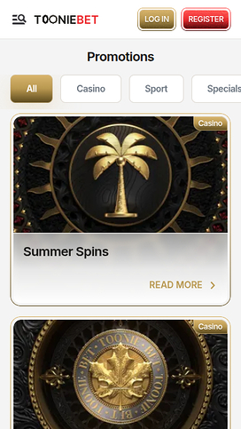 ToonieBet Casino Mobile Promotions